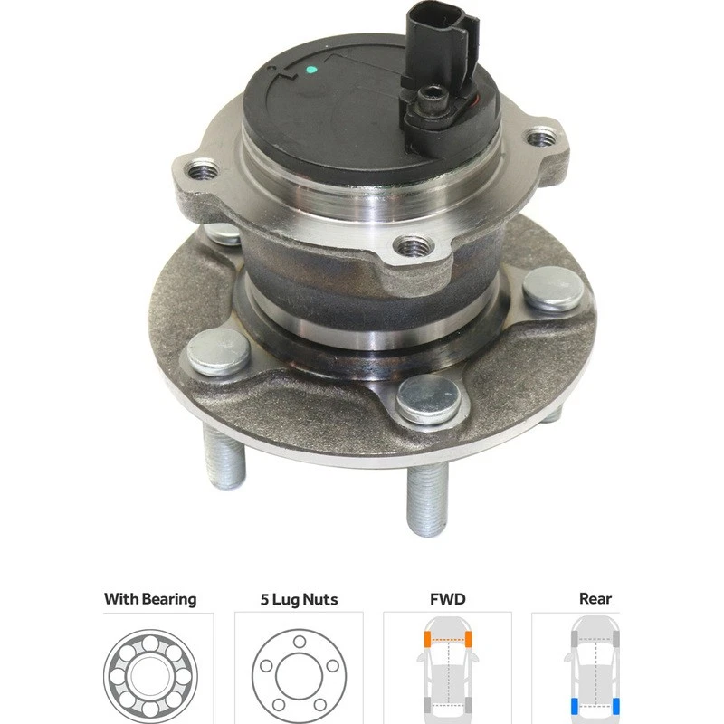 TrueDrive Wheel Hub For 2005-2013 Volvo S40 C30 V50 C70 Foto 2 de 4
