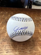 Ethan Holliday Signed Colorado Rockies Logo Baseball JSA Coa Autographed