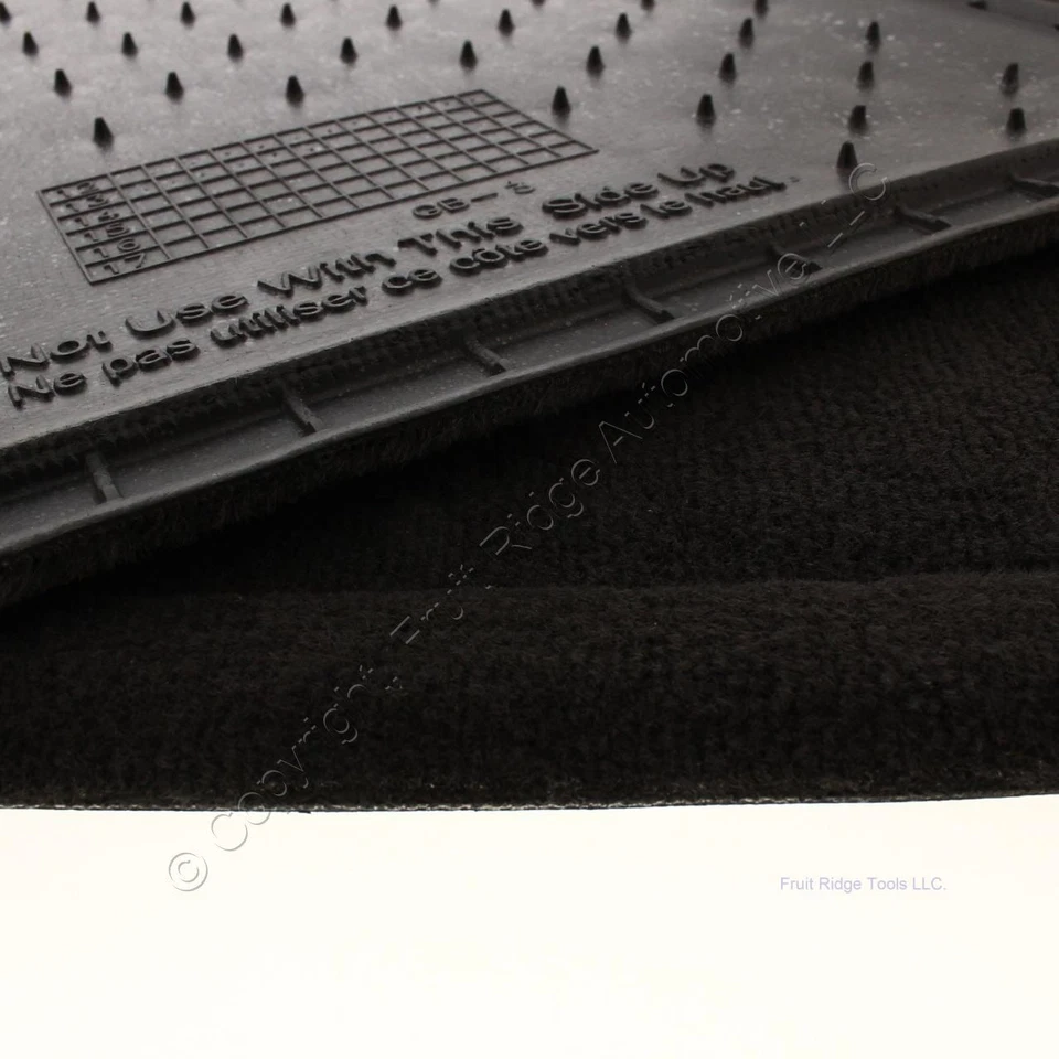 PAR de alfombrillas traseras negras Chevrolet OEM para Impala 14-19 SIN DELANTERAS Foto 3 de 4