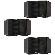 Kicker 46KB6B Black Outdoor Speaker Bundle 6 Speakers