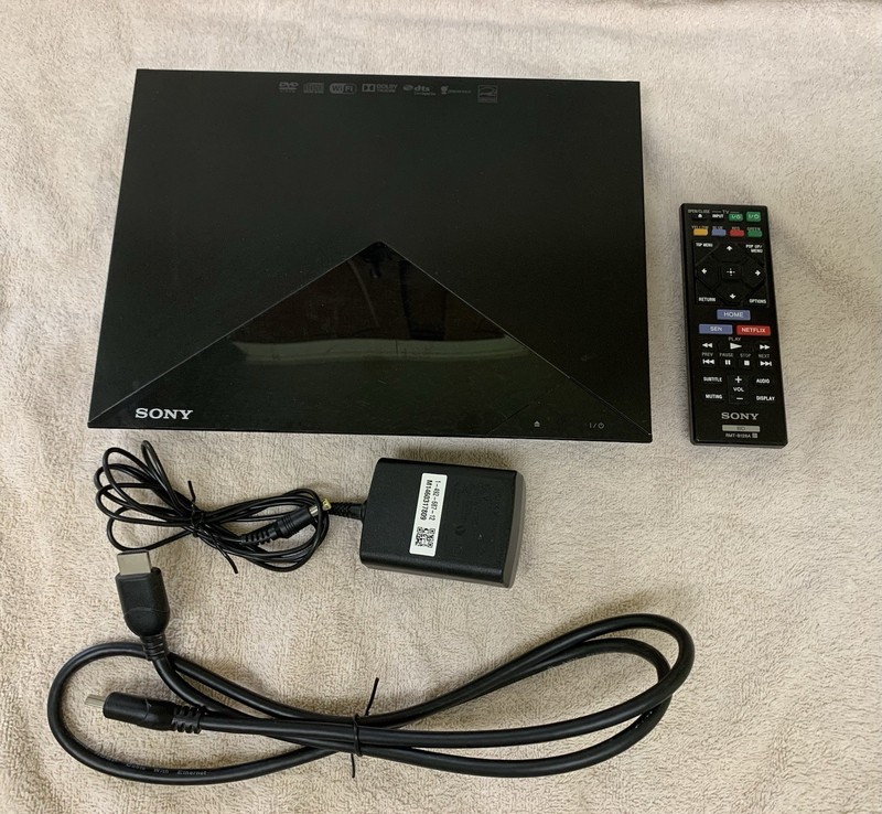 Sony Blu-Ray Disc/DVD Player BDP-S2200 Wi-Fi w/ Power Cord & REMOTE Tested