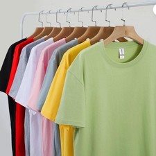 100 Cotton Women Loose O-Neck T Shirt Summer Casual Short Sleeve Top Tee Gift U