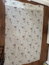 bedroom Sheer curtains 2 panels Purple Flowers 85  x55  