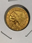 Raw 1910  Indian Head quarter eagle Uncirculated