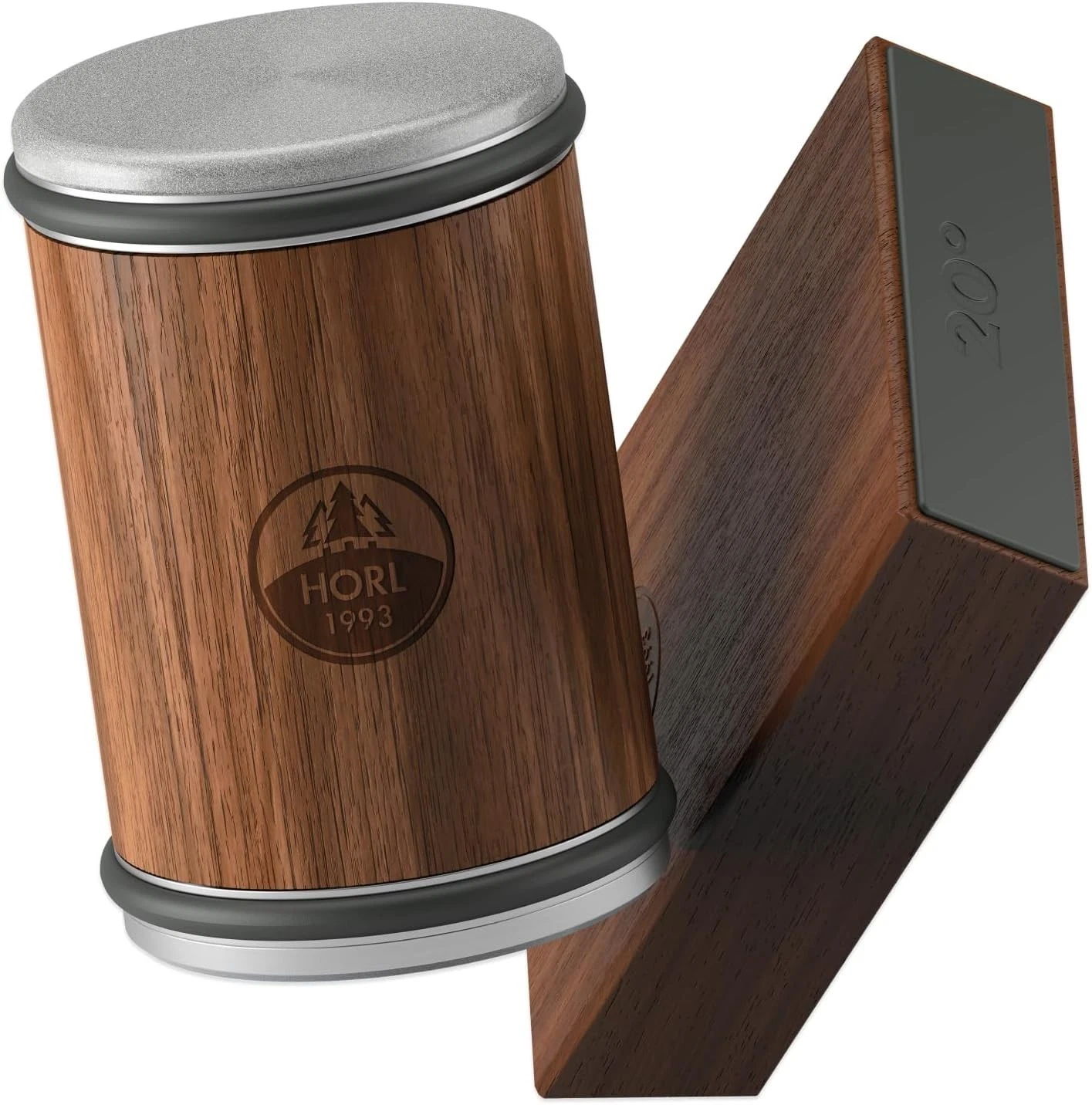 HORL 2 Walnut Rolling Knife Sharpener - Kitchen Knife Sharpener for Razor Sharp