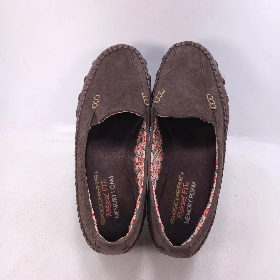 Skechers Relaxed Fit Pedestrian Moccasin Flat Womens Size 7 48930 Brown - Image 4 of 4