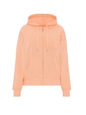 Victoria's Secret PINK Ivy Fleece Campus Full Zip Hoodie Peach 1986 Graphic NWT