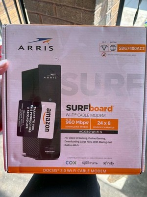 ARRIS SURFboard SBG7400AC2 AC2350 Wi-Fi 5 DOCSIS 3.0 Cable Modem  