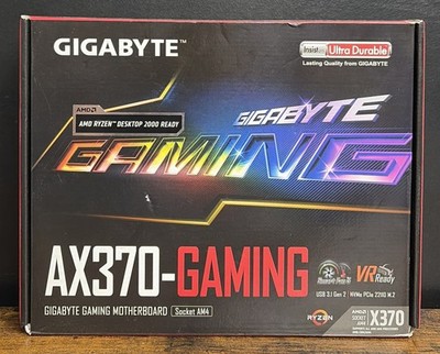 GIGABYTE GA-AX370-Gaming 5 AMD AM4 DDR4 M.2 ATX USB 3.1 Motherboard Untested