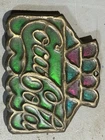 Vintage Coca Cola Trivet, Stained Glass Look, Cast Iron, Hot Plate, Wall Hanger