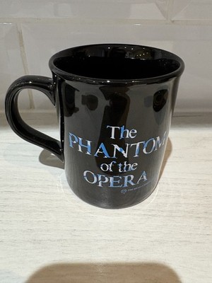 Vintage Phantom der Oper Becher Tasse Keramik schwarz 1986 Musical Made in England