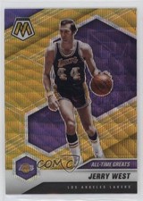 2020-21 Panini Mosaic All-Time Greats Gold Wave Prizm Jerry West #293 HOF 1u6
