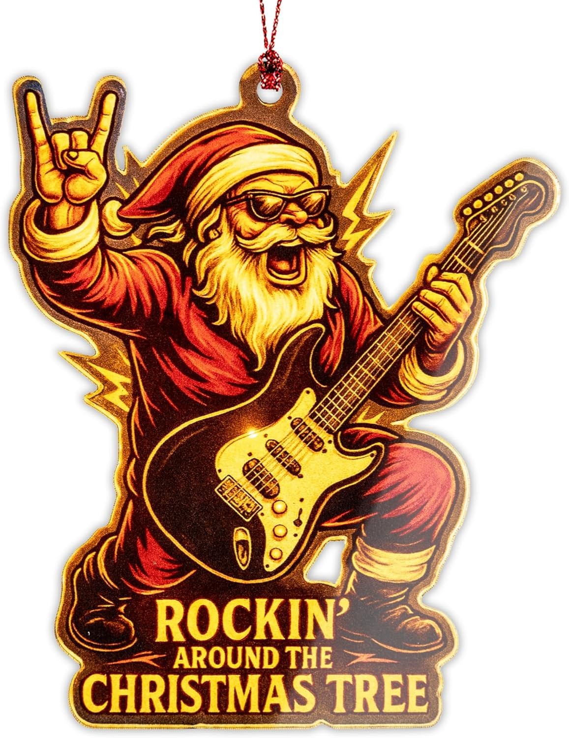 Santa Ornaments - Funny Gag Gifts - Funny Xmas Ornament - Acrylic Christmas Orna