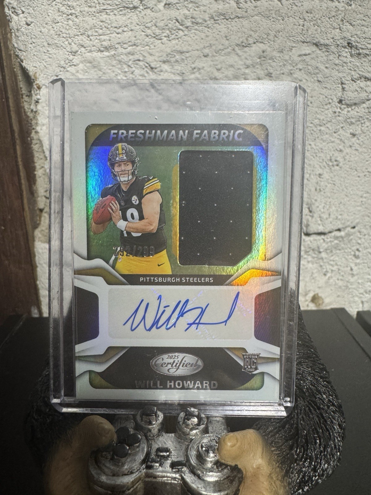 2025 Panini Certified #FBC-WHD Will Howard Freshman Fabric Auto #/299