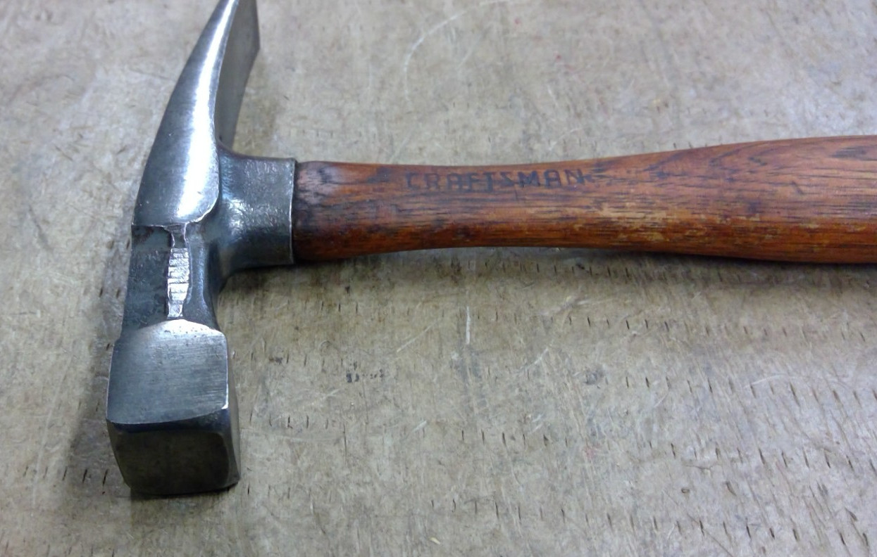 Vintage 16oz. Craftsman Masonry Hammer Stone, Mason, Brick Rock USA