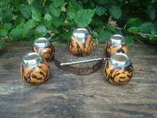 Argentina Mate Gourd Hand Made Natural Tea Cup + Straw -Yerba Mate Smoked03