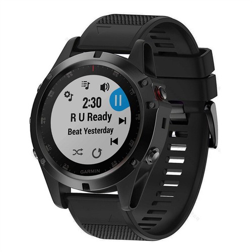 Band For Garmin Fenix 3 5 5S 5X Plus 6X 7 7X Silicone Easy Fit Strap Sport - Bild 12 von 27