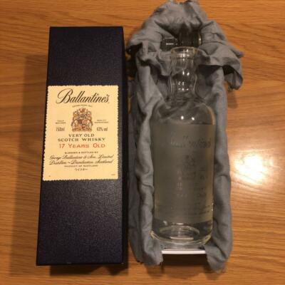 Ballantine's 17 Years whiskey HOYA Ｃrystal Decanter Empty bottle with box Japan