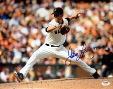 JAVIER LOPEZ SIGNED AUTOGRAPHED 11x14 PHOTO SAN FRANCISCO GIANTS PSA/DNA