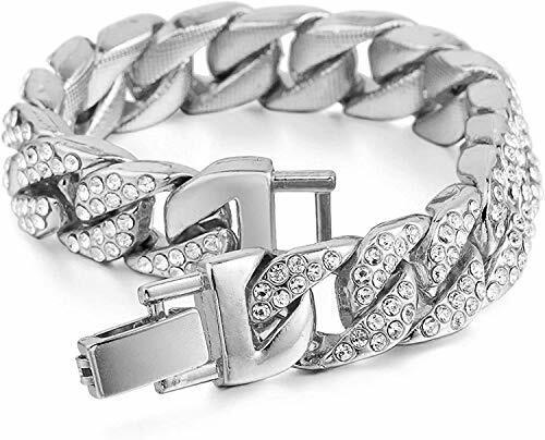 Mens Money Green Dial Cubn Chain Braclt,Cubn Ncklce,Tennis Chain RingST10327CRNT - Picture 70 of 80