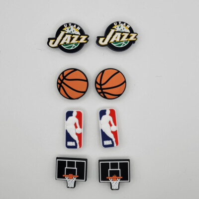 NBA Utah Jazz Basketball Team For Crocs Shoe Charms - 8 Pieces
