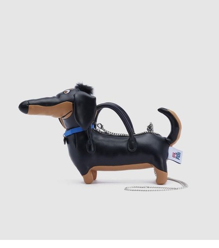 Borsa a mano donna a forma di cane bassotto cartone animato borsa a tracolla ragazza tracolla - Foto 9 di 24
