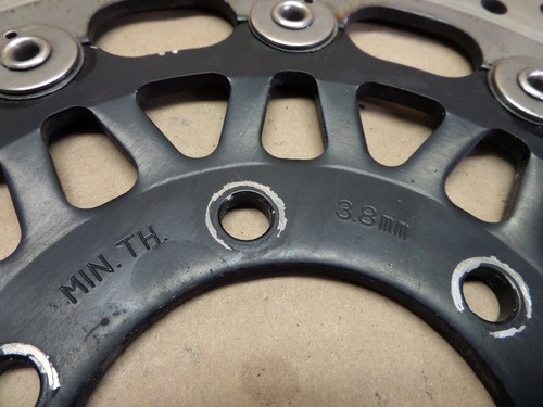 2003 TRIUMPH SPRINT RS 955I FRONT RIGHT BRAKE ROTOR - Picture 4 of 5