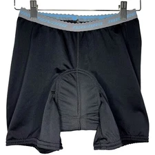 Novara Padded Cycling Shorts Women Medium Black Nylon 5.5" Inseam Biking Pull On