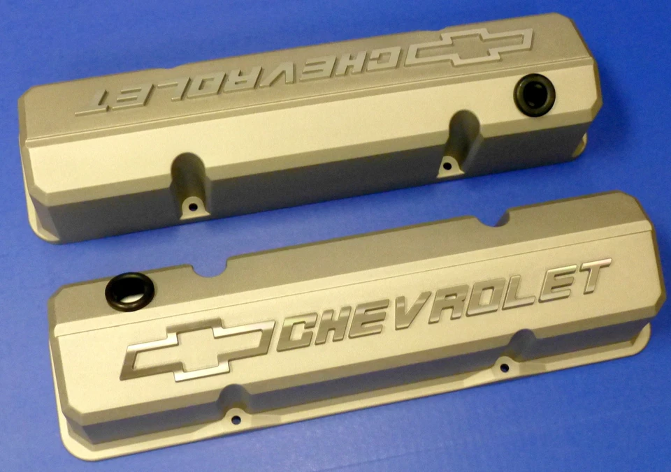 Proform 141-925 Chevy SB Performance Slant Edge Cast Aluminum Valve Covers - Image 2 of 4