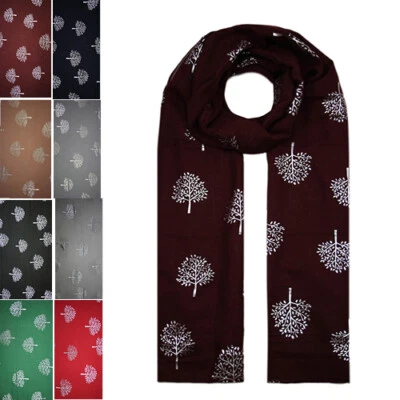 Women Ladies New Fashion Long Mulberry Tree Print Pattern Shawl Scarf Warp UK