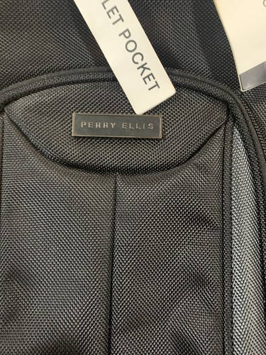 NWT Perry Ellis Portfolio Laptop Backpack M160 Black MSRP $140 NEW - 第 2/8 張圖片