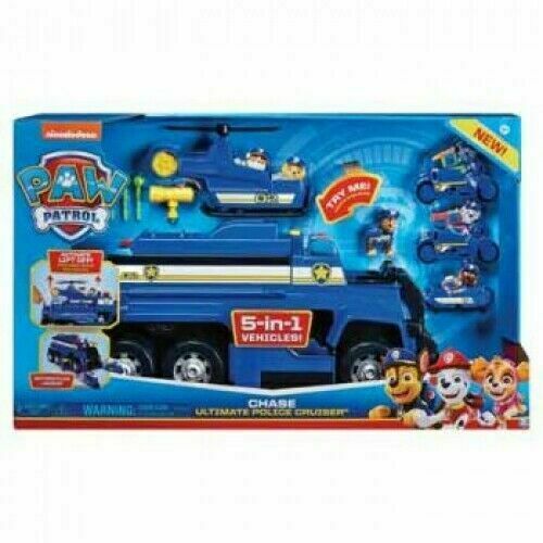 ENGLISH ADVENYURE THE CHASE 5点セット Y1794 Paw Patrol Chase 5-in-1 Ultimate Cruiser Ages 3+ Toy Car