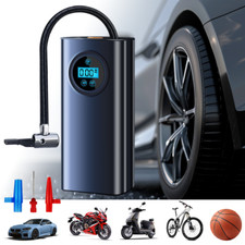 150 PSI Air Compressor Tire Inflator Fits Car Moto Bike Tires Air Pump Cordless