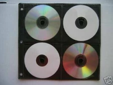 50-Pack Black 8 Disc CD DVD Poly Sleeves 3 Ring Binder, Fits 400 CDs,  SF005BLK