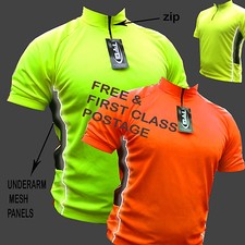 CYCLING JERSEY SHIRT TOP COOL FLO JACKET IDEAL FOR CYCLING RUNNING REAR POCKET !