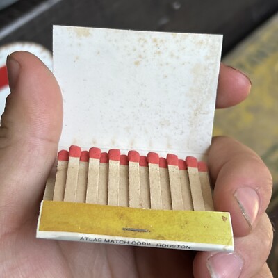 Rare Vintage Shell Gas Advertising Insecticide Matchbook Azodrin