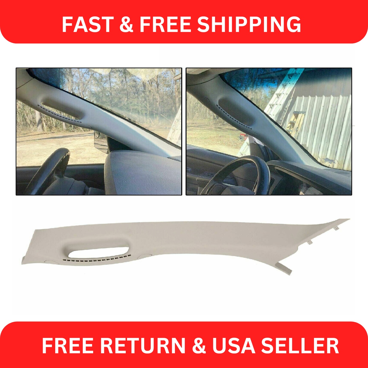 For 02-10 Dodge Ram Left Driver Pull Grab Handle A Pillar