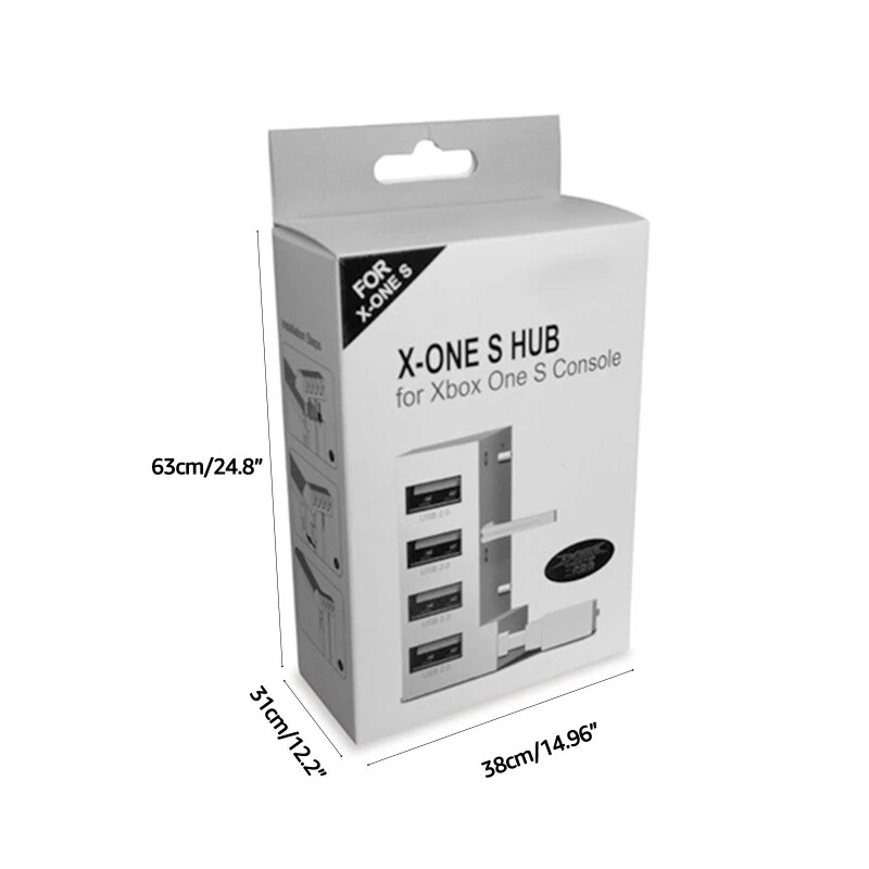4-Port USB 2.0 Hub Expansion Adapter with Splitter Function