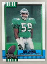 1990 NFL TOPPS SETH JOYNER FOOTBALL CARD #99 Philadelphia Eagles