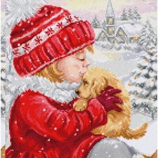 Puppy Love Embroidery Delight Kit - Cross Stitch  Embroidery Set for Girls, BU5