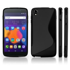 TPU gel silicone case cover S-line black for Alcatel Idol 3 4.7" 
