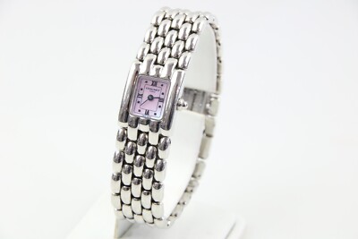 Chaumet Khesis Ladies Stainless Steel Pink Mother Of Pearl Dial