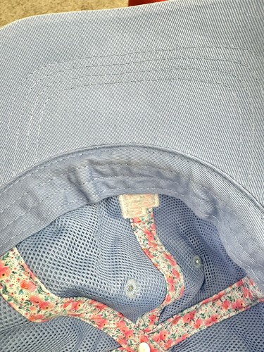 Women’s Baseball Cap Embroidery UTAH Floral Hat Baby Blue State of Mine - Picture 5 of 6