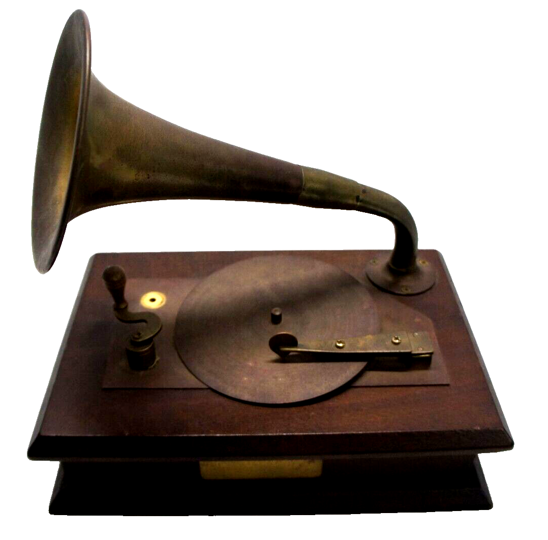 Vintage Gramophone Music Box Still WorkingPLEASE SEE ALL PHOTOS eBay