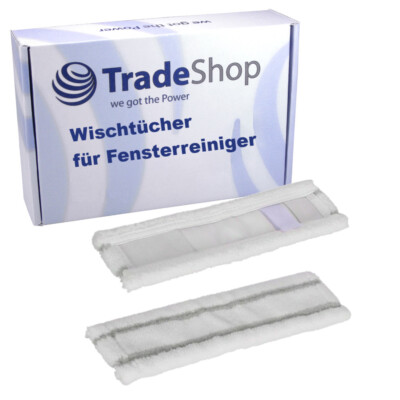2x Wischtuch Mikrofaser für Kärcher WV 2, WV 2 Plus, WV 2 Premium, WV Classic