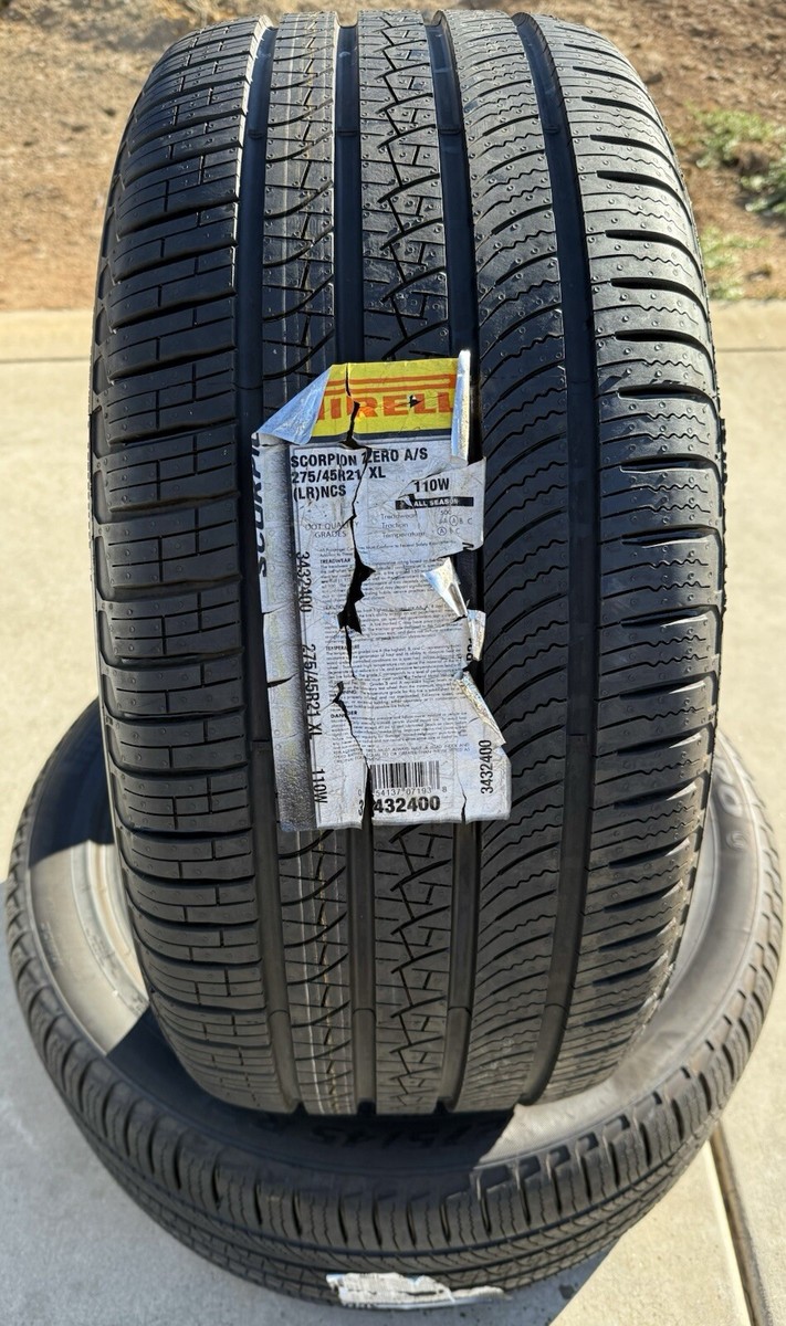 TWO 275/45R21 110W Pirelli Scorpion Zero A/S All Season Tires
