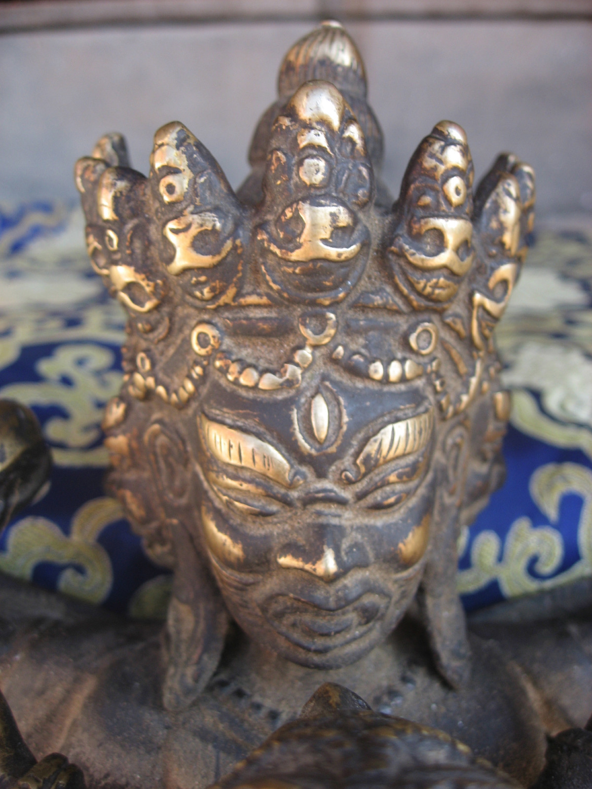 Antico Tibetean Fatto a Mano Bronzo Tantrik Tantrik Tantrik Vajrakilaya Phurba Rupa , Nepal 456196 Antico Tibetean Fatto a Mano Bronzo Tantrik Tantrik Tantrik Vajrakilaya Phurba Rupa , Nepal 456196