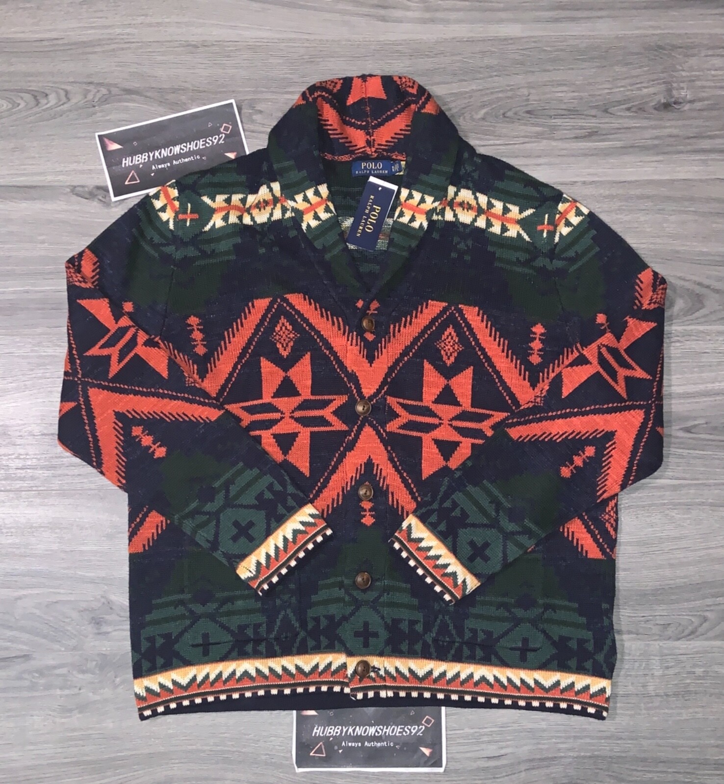 POLO RALPH LAUREN Men's Green Orange 