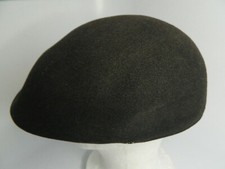 Vintage Totes Black 100% Wool Newsboy Cabbie Hat Size L Made in USA