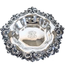 Antique American Frank W. Smith for J. E. Caldwell Sterling Silver Bowl 16 inch